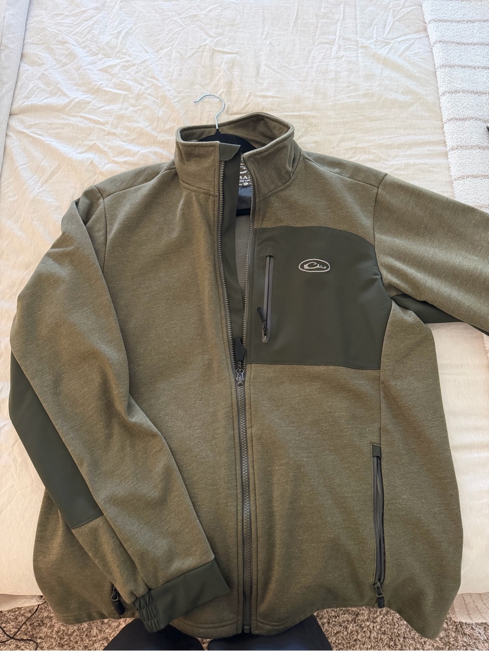 Drake Olive Green Men’s Softshell Performance Jacket
